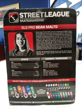 Street League Skateboarding Series 1 Figure Board Dvd Sean Malto Blue Shirt 6