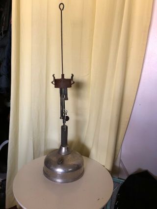 Vintage Coleman Quick - Lite Gas Mantal Lantern Table Lamp 30 Inches