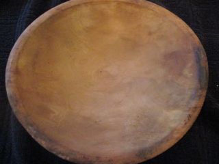 Antique Out Of Round Wood Bowl.  Wow The Patina & Look
