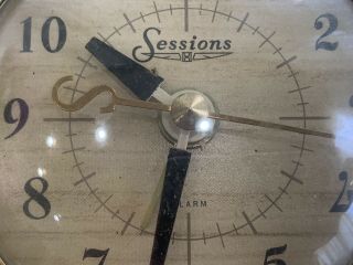 Antique Mid Century Sessions Clock Co Electric Desk Style 2
