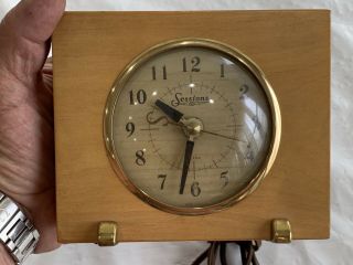 Antique Mid Century Sessions Clock Co Electric Desk Style 6