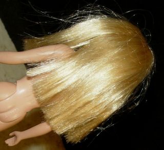 Estate Vintage 1963 Mattel Barbie Shiny Blonde Hair Skipper Straight Leg Doll 4