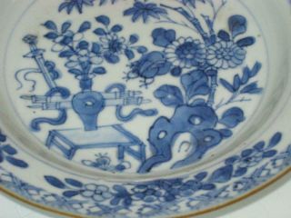 STUNNING ANTIQUE 18th CENTURY CHINESE BLUE & WHITE PORCELAIN PLATE 3