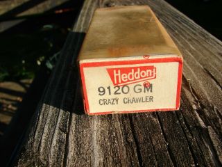 Vintage Heddon Crazy Crawler 9120 Gm Nib