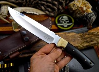 CFK Handmade 1095 Custom Buffalo Horn - Bone Hunting Skinning EDC Camp Blade Knife 3