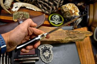 CFK Handmade 1095 Custom Buffalo Horn - Bone Hunting Skinning EDC Camp Blade Knife 8