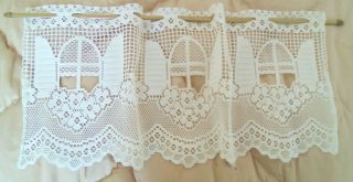 French Vintage Lace Small Curtain Panel