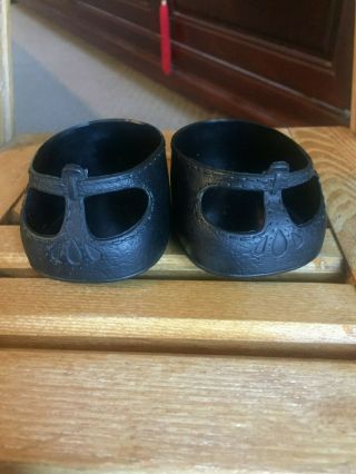 CABBAGE PATCH KID OR MY CHILD VINTAGE BLACK MARY JANE SHOES 2