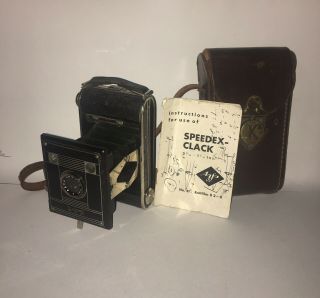 Agfa Billy - Clack No.  51 Antique Camera With Case And Instructions