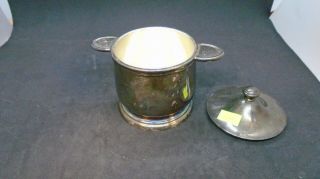 Vintage International Silver Co.  Silver Soldered Sugar Bowl