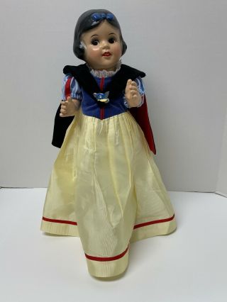 Vintage Snow White Doll 17” Posable Possibly Composite Or Resin Material