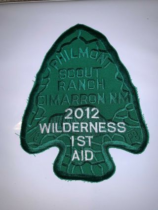 Philmont Scout Ranch Bsa 2012 Fall Conference Wilderness First Aid Back Patch
