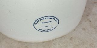 RARE Antique Crock 10 Oak Leaf Western Stoneware Company POT 2