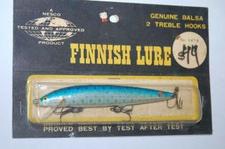 Vintage Nesco Finnish Lure Co.  Minnow Style.  In Old Pack Japan Gs423