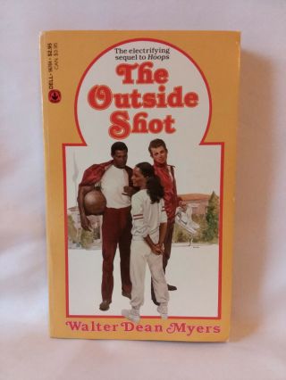 Walter Dean Myers The Outside Shot Sequel To Hoops Vintage 1987 1st Prtg Pb