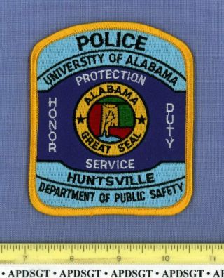 University Of Alabama Huntsville Public Safety School Campus Police Patch