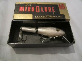 Vintage Fishing Lure L&s Mira Lure Intro Plastic Pat.  Pend.