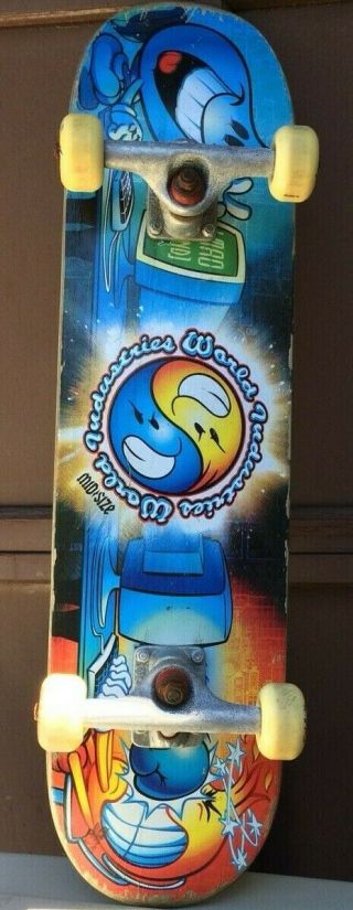 Old School World Industries Wet Willy Flame Boy Complete Skateboard 2