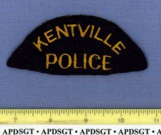 Kentville (old Vintage Felt) Nova Scotia Canada Sheriff Police Patch 4”
