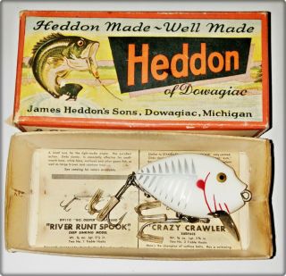 Heddon 9630 Punkinseed Lure White Shore In Banner Box W Insert