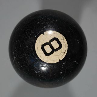 Vintage/antique Early Ca1915 2 - 1/4 " Ivorylene Darted Eight Ball (r - 1)