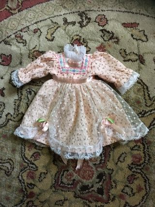 Pink Floral Lacy Pastel Vintage Doll Dress For Thicc Yosd Or 1/4 Slim Msd Bjd