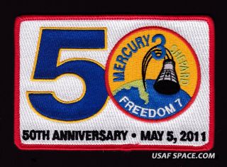 Freedom 7 - 50th Anniversary - Alan Shepard - Tim Gagnon Nasa Space Patch