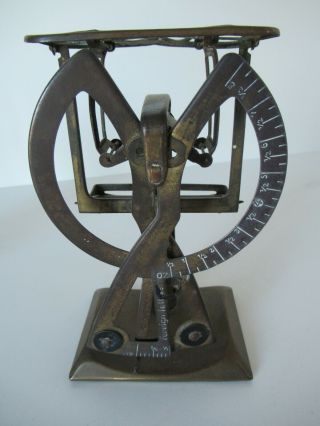 Antique English Brass Letter Scale