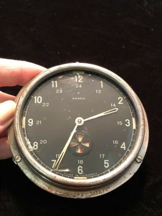 Antique Kienzle Military Tachograph Clock Made In Germany