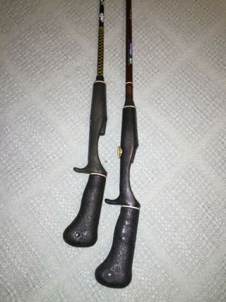 Vintage Shakespeare Wonderod Wonderglass Pistol Grip Fishing Rods Ugly Stik USA 2
