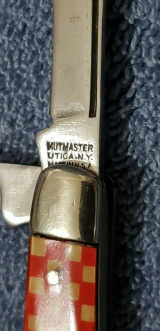 Vintage Kutmaster Purina Advertising 3 Blade Pocket Knife 4
