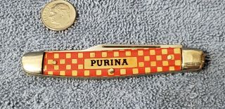 Vintage Kutmaster Purina Advertising 3 Blade Pocket Knife 6