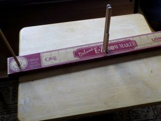 Vintage Offray Deluxe Ez Bow Maker - Lion Ribbon - W/ribbon Spool Holder - Usa Made