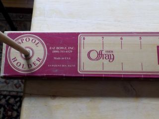 Vintage Offray Deluxe EZ Bow Maker - Lion Ribbon - w/Ribbon Spool Holder - USA Made 2
