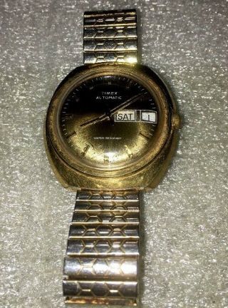 Vintage Timex Automatic Mens Watch With Date