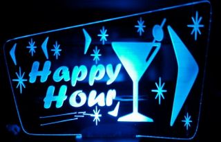 Atomic Retro " Happy Hour " Bar Mid Century Boomerang Lamp Starburst Kidney Swag