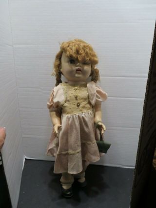 Vintage 22 " Ideal Saucy Walker Doll,  Blond/blue Eyes,  Outfit,  Cry Box