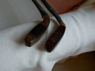 Antique Hickory Golf Club 2 X Long Nose Putter