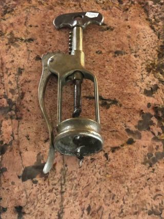 A Rare Antique French Single Level Corkscrew " Le Parfait "