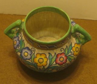 Charlotte Rhead Antique Art Pottery Handled Bowl Very Good Overall