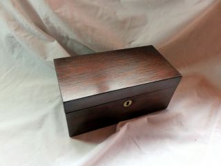 An Antique Wooden Tea Caddy Box