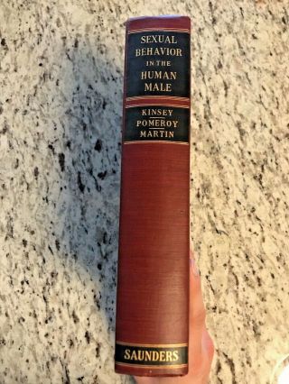 1948 Antique Medical Book " Sexual Behavior In The Human Male "