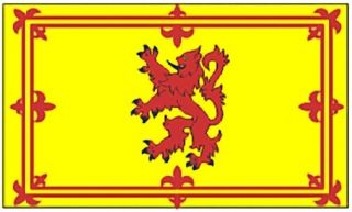 Large 3x5 100 Polyester Scotland Rampart Lion Flag -