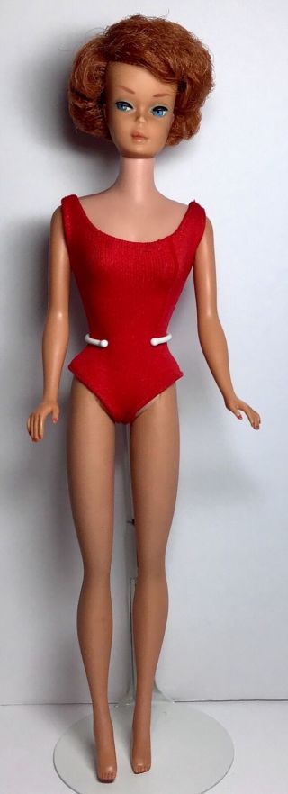 Vintage Barbie American Girl Bubble Cut Titan Red Hair Doll
