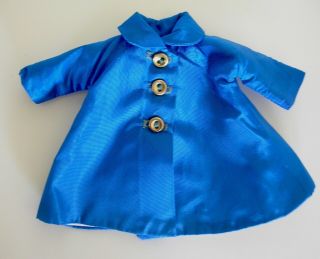 Vintage Madam Alexander - kins coat 1950s teal blue tagged 2