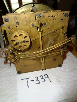 Antique - Gustav Becker - Westminster Chime - Mantle Clock Movt.  Ca.  1915 - To Restor - T340