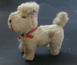 Vintage Small Terrier Dog For Your Doll " Real Fur Toys " West Germany Ex