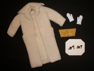 Vintage 1959 Barbie Doll Peachy Fleecy Coat Outfit – Near Complete