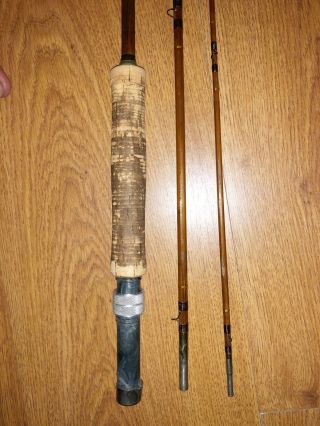 Vintage 8’ 6” Horrocks Ibbotson Bamboo Fly Rod Spinner Parts/repair 2
