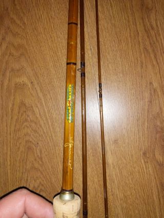 Vintage 8’ 6” Horrocks Ibbotson Bamboo Fly Rod Spinner Parts/repair 4